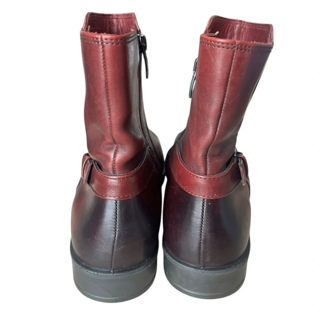 Ecco burgundy leather